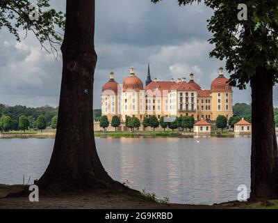 Château de Moritzburg en Saxe Allemagne Banque D'Images