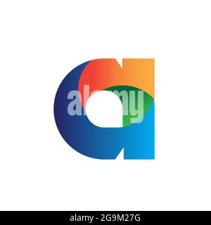 Lettre A logo design. Basé sur lettre, Illustration de Vecteur