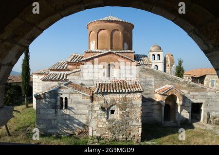 Église Sainte Marie dans le monastère-musée d'Apolonia, Albanie Banque D'Images