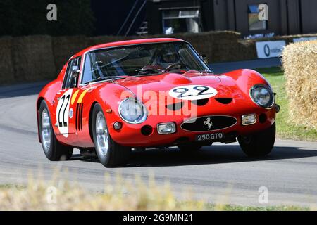 Mario Andretti, Annette Mason, Nick Mason, Holly Mason-Franchitti, Ferrari 250 GTO, Grands All-coovers - Roger Penske, le Maestros - Motorsport's GRE Banque D'Images