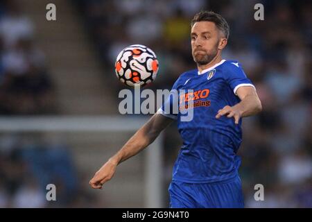 Cole Skuse of Colchester United - Colchester United contre Tottenham Hotspur, pré-saison amicale, JobServe Community Stadium, Colchester, Royaume-Uni - 21 juillet 2021 Banque D'Images