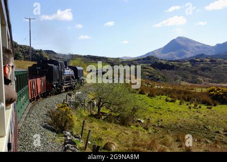 Chemin de fer à voie étroite Welsh Highland, Banque D'Images