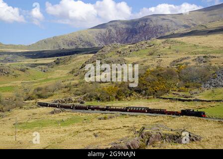 Chemin de fer à voie étroite Welsh Highland, Banque D'Images