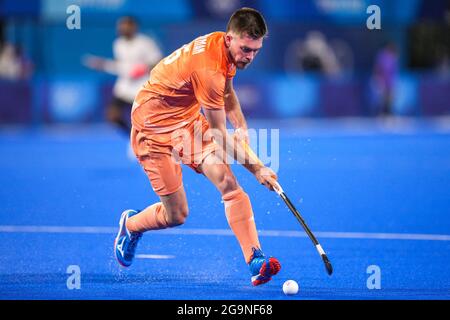 TOKYO, JAPON - JUILLET 27 : Thierry Brinkman des pays-Bas participant au Pool B des hommes lors des Jeux Olympiques de Tokyo 2020 au Stade de hockey de l'Oi le 27 juillet 2021 à Tokyo, Japon (photo de Yannick Verhoeven/Orange Pictures) NOCNSF Banque D'Images