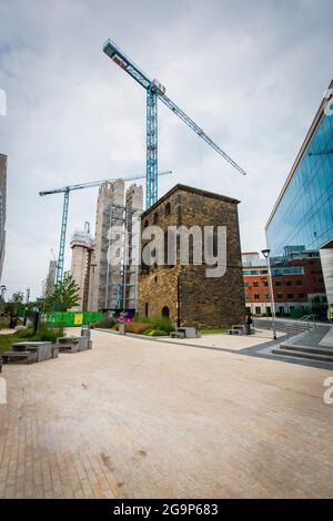 Tower Square, Leeds, West Yorkshire, Royaume-Uni Banque D'Images