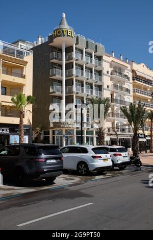 Villa de Laredo Hotel à Fuengirola, province de Malaga, Andalousie, Espagne. Banque D'Images