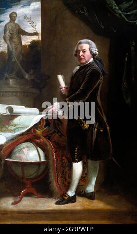 John Adams. Portrait du 2e président des États-Unis, John Adams (1735-1826) par John Singleton Copley, huile sur toile, 1783 Banque D'Images