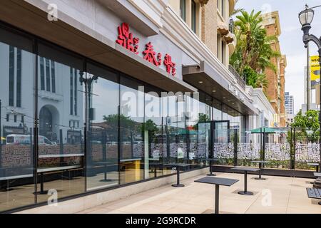 Los Angeles, JUL 24, 2021 - vue extérieure du DIN Tai Fung Banque D'Images