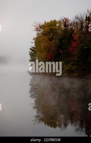 Androscoggin River, Milan, New Hampshire, États-Unis Banque D'Images