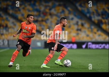 KIEV, UKRAINE - 24 JUILLET, 2021:Dodo pendant le match de football de l'Ukraine Premiere LeagueFC Shakhtar - FC Ingulec Banque D'Images