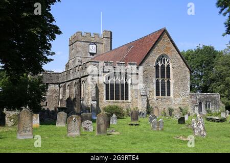 Église Saint-Pierre et Saint-Paul, Church Walk, Headcorn, Kent, Angleterre, Grande-Bretagne, Royaume-Uni, Europe Banque D'Images