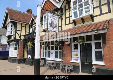 Pub George & Dragon, High Street, Headcorn, Kent, Angleterre, Grande-Bretagne, Royaume-Uni, Europe Banque D'Images