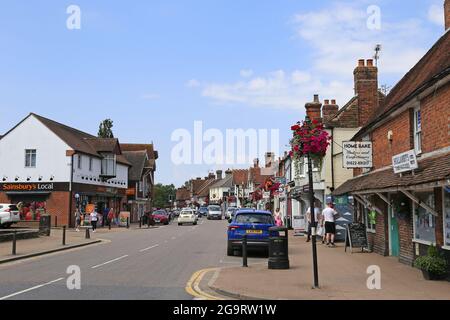 High Street, Headcorn, Kent, Angleterre, Grande-Bretagne, Royaume-Uni, Europe Banque D'Images