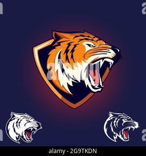 Illustration vectorielle du logo Tiger Illustration de Vecteur