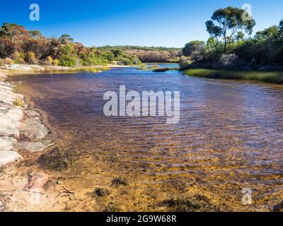 Barrage de Coalcliff, Illawarra, Nouvelle-Galles du Sud. Banque D'Images