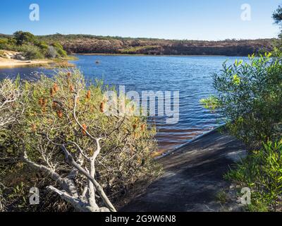 Barrage de Coalcliff, Illawarra, Nouvelle-Galles du Sud. Banque D'Images