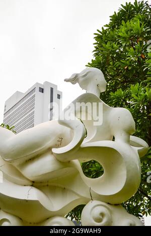 Bangkok Benjasiri Park Sculpture Garden Banque D'Images