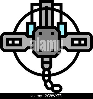 illustration vectorielle de l'icône de couleur de recouvrement de chasse Illustration de Vecteur