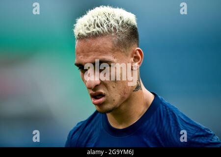 SAITAMA, JAPON - 28 JUILLET : Antony du Brésil pendant le match du tournoi de football olympique des hommes de Tokyo 2020 entre l'Arabie saoudite et le Brésil au stade Saitama le 28 juillet 2021 à Saitama, Japon (photo de Pablo Morano/Orange Pictures) Banque D'Images