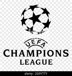 Icône officielle de la Ligue des champions de l'UEFA. Logo d'illustration vectorielle isolé sur fond transparent Illustration de Vecteur