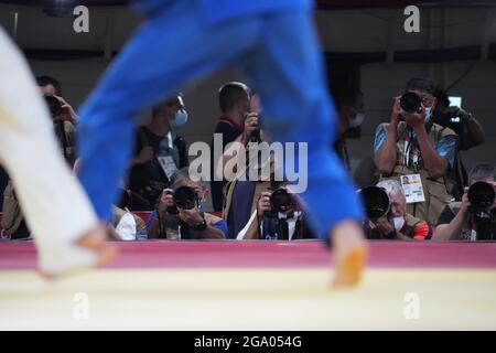 28-07-2021 JUDO: OLYMPCHE SPELEN: TOKYO JAPAN Chizuru Arai (JPN) vs Madina TAIMAZOVA (ROC) en -70 kg pendant les Jeux Olympiques du 28 juillet. 2021 dans le Parc Nippon Budogan à Tokyo, Japon photo par SCS/Soenar Chamid Banque D'Images