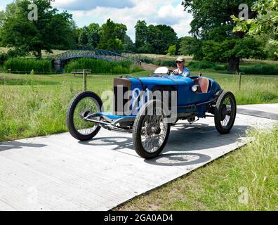 A 1911, de Dion Curtiss Rocket, en démonstration au London Classic car Show 2021 Banque D'Images