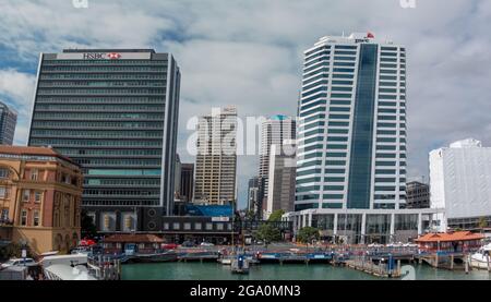 Auckland Nouvelle-Zélande 15 mai 2018 : vue sur Auckland depuis la baie Banque D'Images