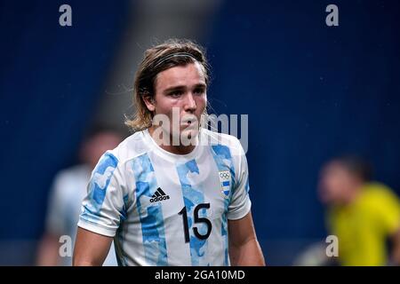 SAITAMA, JAPON - 28 JUILLET : Pedro de la Vega d'Argentine lors du match de football olympique de Tokyo 2020 entre l'Espagne et l'Argentine au stade Saitama le 28 juillet 2021 à Saitama, Japon (photo de Pablo Morano/Orange Pictures) Banque D'Images