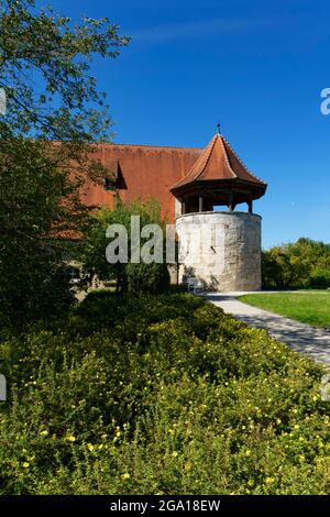 Ellwangen: Jardin du château d'Ellwangen, district d'Ostalb, Bade-Wurtemberg, Allemagne Banque D'Images