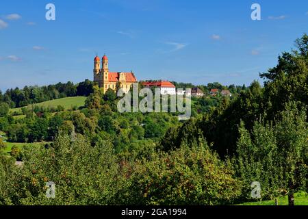 Église de Schönenberg (église de pèlerinage) 'zu unserer lieben Frau' (de notre-Dame) près d'Ellwangen, Ostalb Distict, Bade-Wurtemberg, Allemagne Banque D'Images