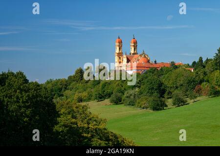 Église de Schönenberg (église de pèlerinage) 'zu unserer lieben Frau' (de notre-Dame) près d'Ellwangen, Ostalb Distict, Bade-Wurtemberg, Allemagne Banque D'Images