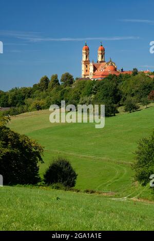 Église de Schönenberg (église de pèlerinage) 'zu unserer lieben Frau' (de notre-Dame) près d'Ellwangen, Ostalb Distict, Bade-Wurtemberg, Allemagne Banque D'Images