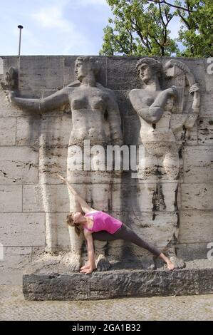 Yoga à Berlin et Brandebourg, Allemagne Banque D'Images