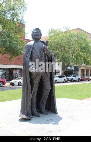 Statue publique James Brown sur une place publique d'Augusta, Géorgie Banque D'Images