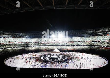 Ambiance, illustration pendant les Jeux Olympiques Tokyo 2020, cérémonie d'ouverture le 23 juillet 2021 au Stade Olympique de Tokyo, Japon - photo Kanami Yoshimura / photo Kishimoto / DPPI / LiveMedia Banque D'Images