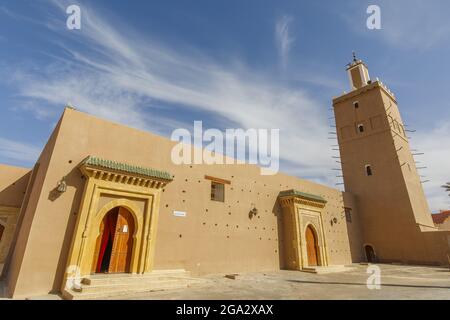La Grande Mosquée de Tiznit (la Grande Mosque de Tiznit); Souss-Massa, Tiznit, Maroc Banque D'Images