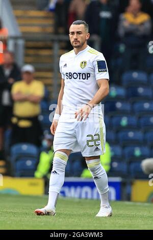 Blackburn, Royaume-Uni. 28 juillet 2021. Jack Harrison #22 de Leeds United pendant le match à Blackburn, Royaume-Uni le 7/28/2021. (Photo de Mark Cosgrove/News Images/Sipa USA) crédit: SIPA USA/Alay Live News Banque D'Images