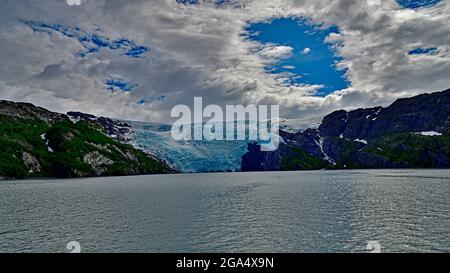 Glacier Blackstone - Prince William Sound, Alaska Banque D'Images