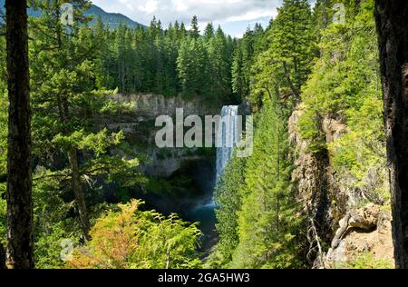 Chutes Brandywine près de Whistler, BC, Canada. Banque D'Images