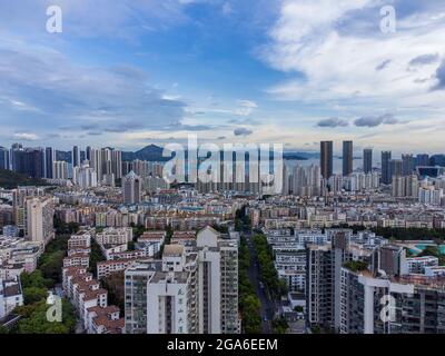 Paysage urbain de Shekou à Shenzhen, province de Guangdong, Chine Banque D'Images