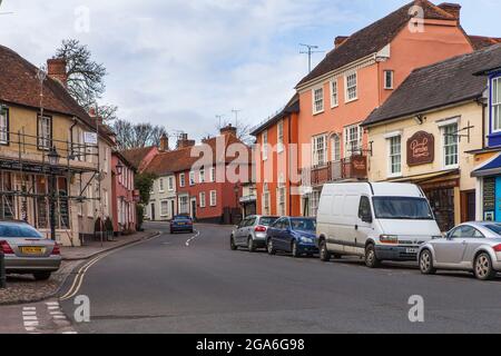 Dunmow, Thaxted, Essex, Royaume-Uni - septembre 2019, Great Dunmow est une ancienne ville marchande du nord-ouest de l'Essex avec une population estimée. Guildha médiéval Banque D'Images