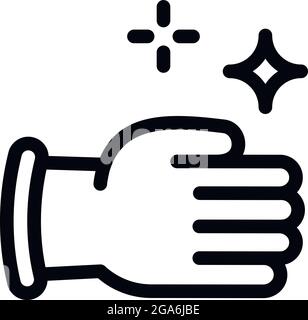 Gants de nettoyage icône. Gants de nettoyage aperçu l'icône vecteur pour la conception web isolé sur fond blanc Illustration de Vecteur