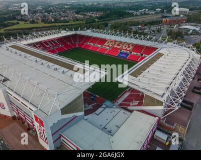 Stoke City football Club Stoke on Trent FC Bet 365 Stadium Staffordshire Aerial photo Drone Photography FA Premier League EA Sports Barclays Coca Banque D'Images