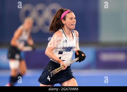 Laura Unsworth en Grande-Bretagne pendant la Women's Pool UN match au Oi Hockey Stadium le sixième jour des Jeux Olympiques de Tokyo 2020 au Japon. Date de la photo: Jeudi 29 juillet 2021. Banque D'Images