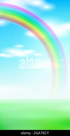 Arc-en-ciel coloré flou arrière-plan. Grille de dégradé maillage de dégradé lisse. Couleur vive papier peint à rayures horizontales vives illustration vectorielle multicolore Illustration de Vecteur