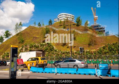 Londres, Royaume-Uni. 29 juillet 2021. Marble Arch Mound ferme après 2 jours après la critique qu'il n'est pas prêt. Credit: JOHNNY ARMSTEAD/Alamy Live News Banque D'Images