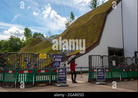 Londres, Royaume-Uni. 29 juillet 2021. Marble Arch Mound ferme après 2 jours après la critique qu'il n'est pas prêt. Credit: JOHNNY ARMSTEAD/Alamy Live News Banque D'Images