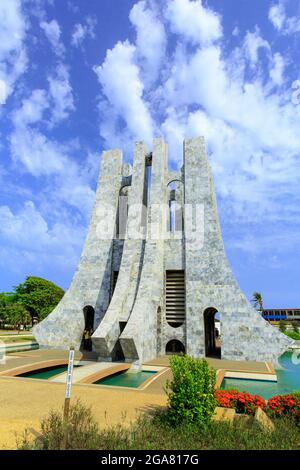 Parc commémoratif Kwame Nkrumah. Kwame Nkrumah Memorial Park (KNMP) est un parc national d'Accra, au Ghana, nommé d'après le Dr Osagyefo Kwame Nkrumah, la fonderie Banque D'Images