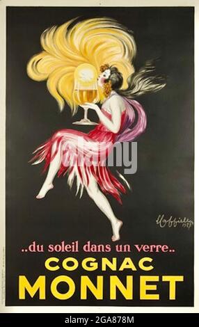 Leonetto Cappiello affiche ancienne - Cognac Monnet Banque D'Images