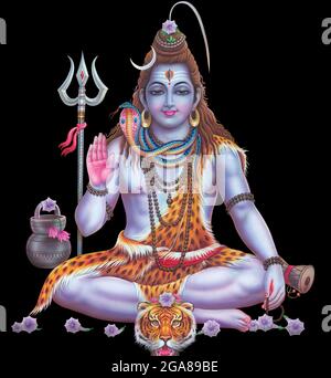 Mythologie hindoue haute résolution photo de Lord Shiva Banque D'Images